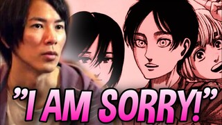 Hajime Isayama RECENT INTERVIEW on Chapter 139 & his work over the years! | Attack AoT Interview