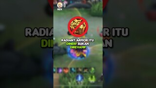 Radiant armor di nerf bukan revamp! #mobilelegends #mlbb #PointgoRoadToGlobal #MencariPenjokiTerkuat