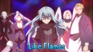 『Lyrics AMV』 Tensei Shitara Slime Datta Ken Season 2 OP 2 Full 【Like Flames - MindaRyn】