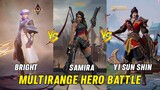 Yi Sun Shin MLBB VS Bright AOV VS Samira LOL Wild Rift Hero skill Effect Comparison 2023