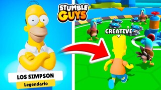 Uso SKINS de LOS SIMPSON en Stumble Guys…😱