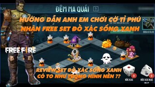 Garena Free Fire | Hướng dẫn anh em chơi Cờ tỉ phú kiếm bộ đồ xác sống xanh - Review bộ đồ khá ngầu