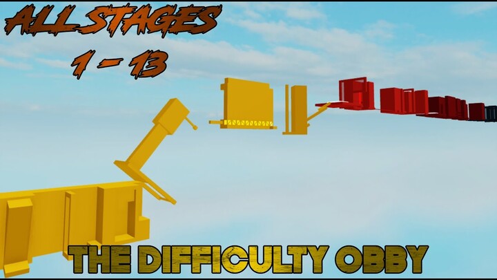 The Difficulty Obby [All Stages 1-12] (ROBLOX Obby)