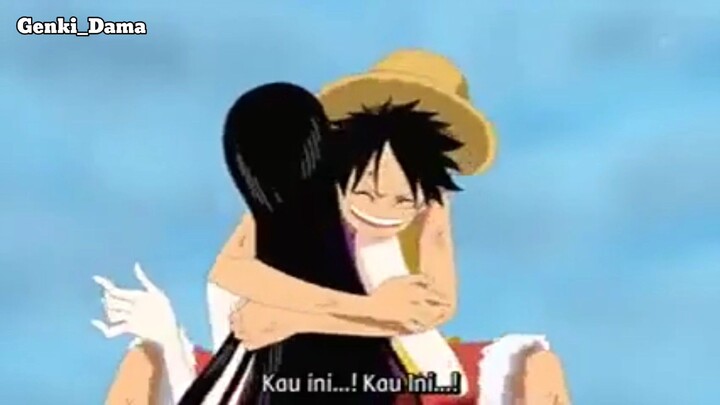 Momen Luffy peluk Boa Hancock sampe gak bisa gerak