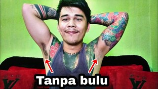 tutorial cukur bulu ketiak sampai botak || tattoo art