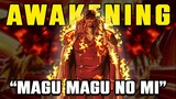 Awakening of Akainu's Magu Magu no Mi
