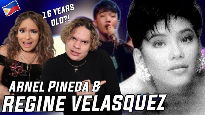 16 Year Regine Velasquez was AMAZING! Waleska & Efra react to Arnel Pineda & Regine Velasquez 1987