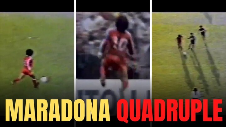 Maradona quadruple against Boca [Nov 9, 1980]