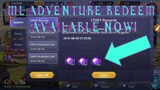 ML ADVENTURE CODE REDEEM (AVAILABLE NOW) | MOBILE LEGENDS
