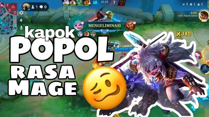 Highlight MLBB | Popol rasa mage? 😭 tolong ajari aku gimana pakai popol 🥶😌