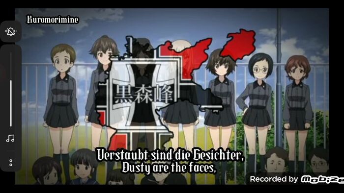 แปลเป็นคนร้องในเรื่องGirls und Panzer ในตอน the movie