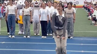 Straight shot of 15-year-old hype boy at the distance sports meet!