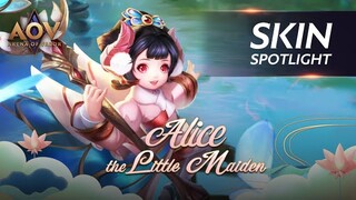 Alice Little Maiden Skin Spotlight - Garena AOV (Arena of Valor)