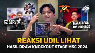 Reaksi Udil Lihat Hasil Draw Knockout Stage MSC 2024 ! Flaptzy: Saya Kecewa.. Mobazane: Ez Server..