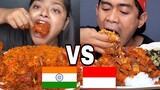 Indian VS Indonesian Mukbangers | SPICY FOODS 🇮🇳🆚🇮🇩🙀