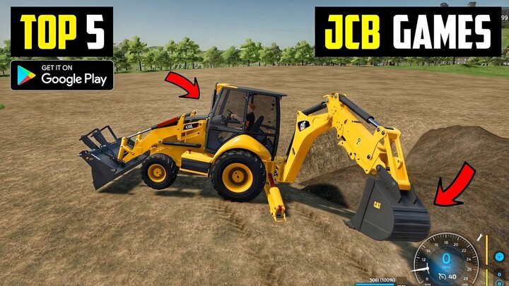 TOP 5 REALISTIC OPEN WORLD JCB GAMES 2023 ll Best jcb games for android offline games