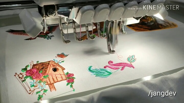 How embroidery machine works and operate. [Kataw-anan 005]