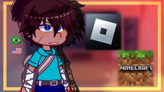 •| Minecraft e Roblox Reagindo a tik toks |• gacha club