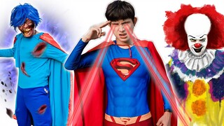 LIÊN MINH SIÊU NHÂN ĐỐI ĐẦU ZOMBIE ANIME 🎃 Super Man Cùng Chú Hề Ma Quái Giải Cứu Nhi Sammy - HI TV
