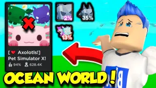 The Pet Simulator AXOLOTL OCEAN WORLD Update IS HERE And The Game Shutdown... (Roblox)
