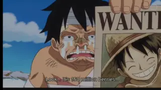 LUFFY decreased bounty to 150million berries #funnymoments