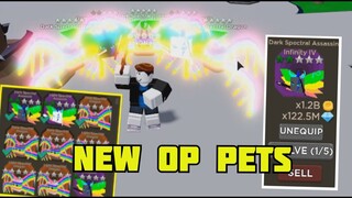 I GOT A NEW BEST OP PETS 24 HRS GRIND BLADE THROWING SIMULATOR