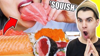 Reacting To ASMR Food Eating Videos