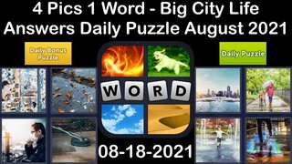 4 Pics 1 Word - Big City Life - 18 August 2021 - Answer Daily Puzzle + Daily Bonus Puzzle