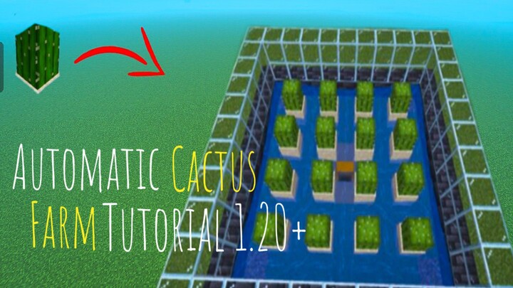 Minecraft Automatic Cactus Farm Tutorial