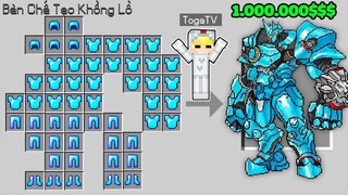 TÔ GÀ THỬ THÁCH 24H CHẾ TẠO ROBOT 1 TRIỆU ĐÔ TRONG MINECRAFT* TÔ GÀ VÀ ROBOT 1.000.000 ĐÔ