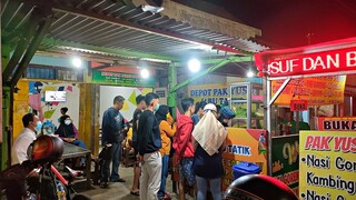 RELA ANTRI BERJAM JAM DEMI NASI GORENG SATU INI || nasi goreng kambing pak Yusuf || kuliner ngawi