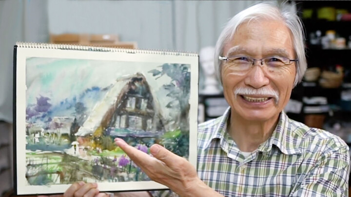 [Arts] Serial Gambar Kakek Shibasaki - 
Pemandangan Desa Gassho