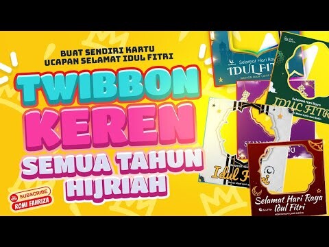 Twibbon Keren Semua Tahun Hijriah | Kartu Selamat Idul Fitri Whatsapp Facebook