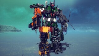 【BESIEGE】混天豹——赛博坦之战，合体是男人的浪漫