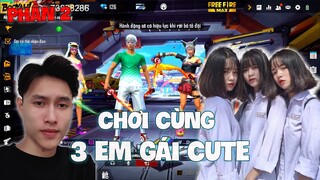 Free Fire| Thành Mốc Chơi Game Cùng 3 Em Gái Cute Phần 2 |Thành Mốc