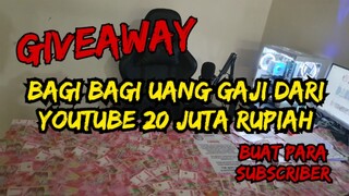 Giveaway Gaji Youtube Buat Para Subscriber || ORIMEN