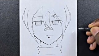 Easy anime sketch | how to draw anime girl - tutorial for beginners