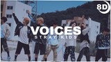 [8D] Stray Kids "Voices" | BASS BOOSTED CONCERT EFFECT 8D | USE HEADPHONES 🎧