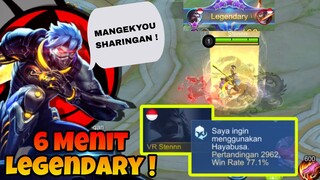 HAYABUSA 2900 MATCHES 6 MENIT LEGENDARY !  Stenly Hayabusa Perfect Gameplay !