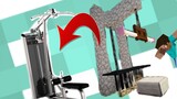 ⚒️[Minecraft] : How to make a Lat Pulldown Machine | Gym Equipment