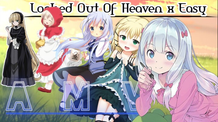 [AMV] | MIX kumpulan loli Kawai seAnime | Locked Out Of Heaven x Easy