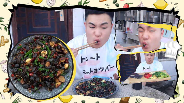 [True Dishes] 2.5kg pebbles with 30 yuan. Stir-fried in a pot!