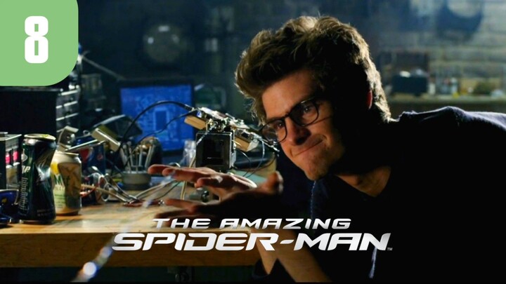 Peter creating his web shooters - Swing Scene - The Amazing Spiderman (2012) Movie Clip HD Part 8