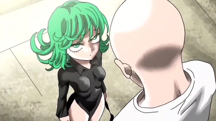 Animasi penggemar One Punch Man Saitama VS Tatsumaki daging mentah