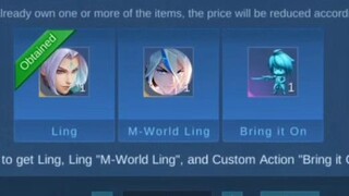 1 Diamond - M-World Ling Skin. How to Gets