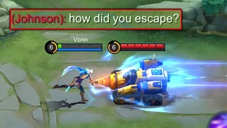 HOW TO ESCAPE FULL SPEED JOHNSON? GUSION ULTRA FASTHANDS!!