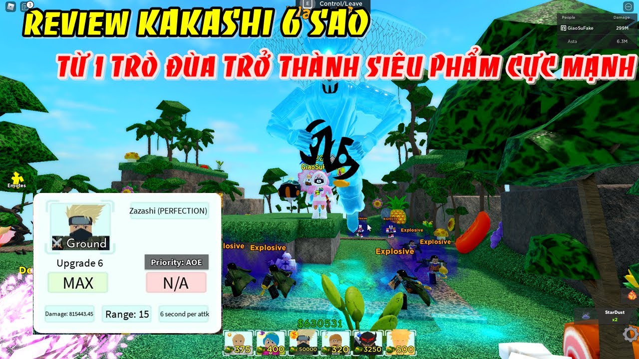 Review Kakashi trong Roblox: Cùng trải nghiệm những màn chiến đấu đầy kịch tính và khám phá tuyệt kỹ của Kakashi trong Roblox. Tự tạo nên những lối chơi và chiến thuật riêng của mình và thể hiện bản thân trong những cuộc chiến gay cấn.