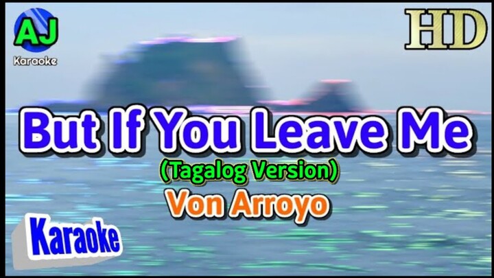 BUT IF YOU LEAVE ME ( Tagalog Version ) - Von Arroyo | KARAOKE HD