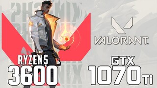 Valorant on Ryzen 5 3600 + GTX 1070ti 1080p, 1440p benchmarks!