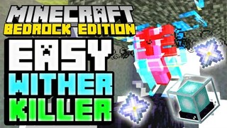 Minecraft Bedrock: EASY WITHER KILLER FARM Tutorial (MCPE, Windows10, Switch, PS4, Xbox)